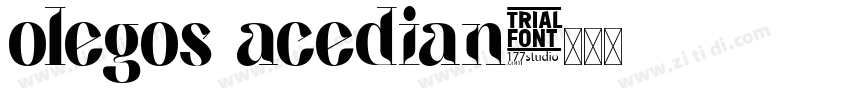 olegos acedian字体转换